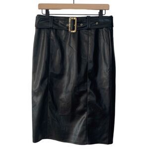 Marc New York Andrew Marc Faux Leather Skirt Small